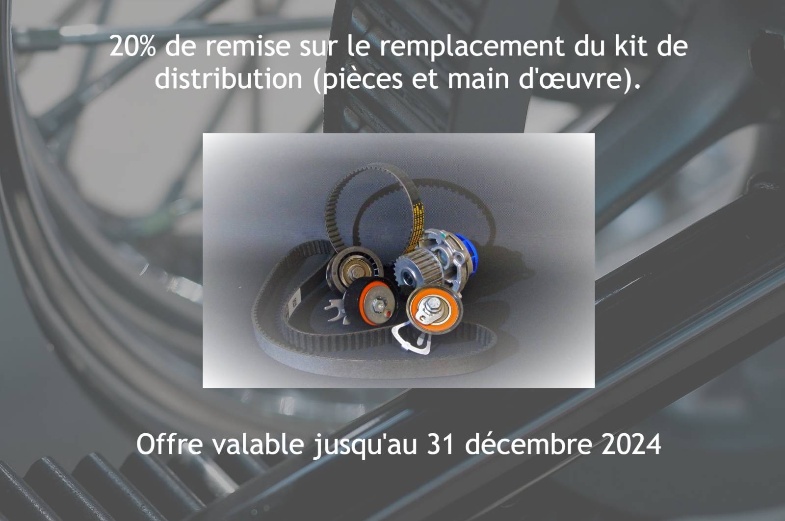 Opération remplacement courroie de distribution